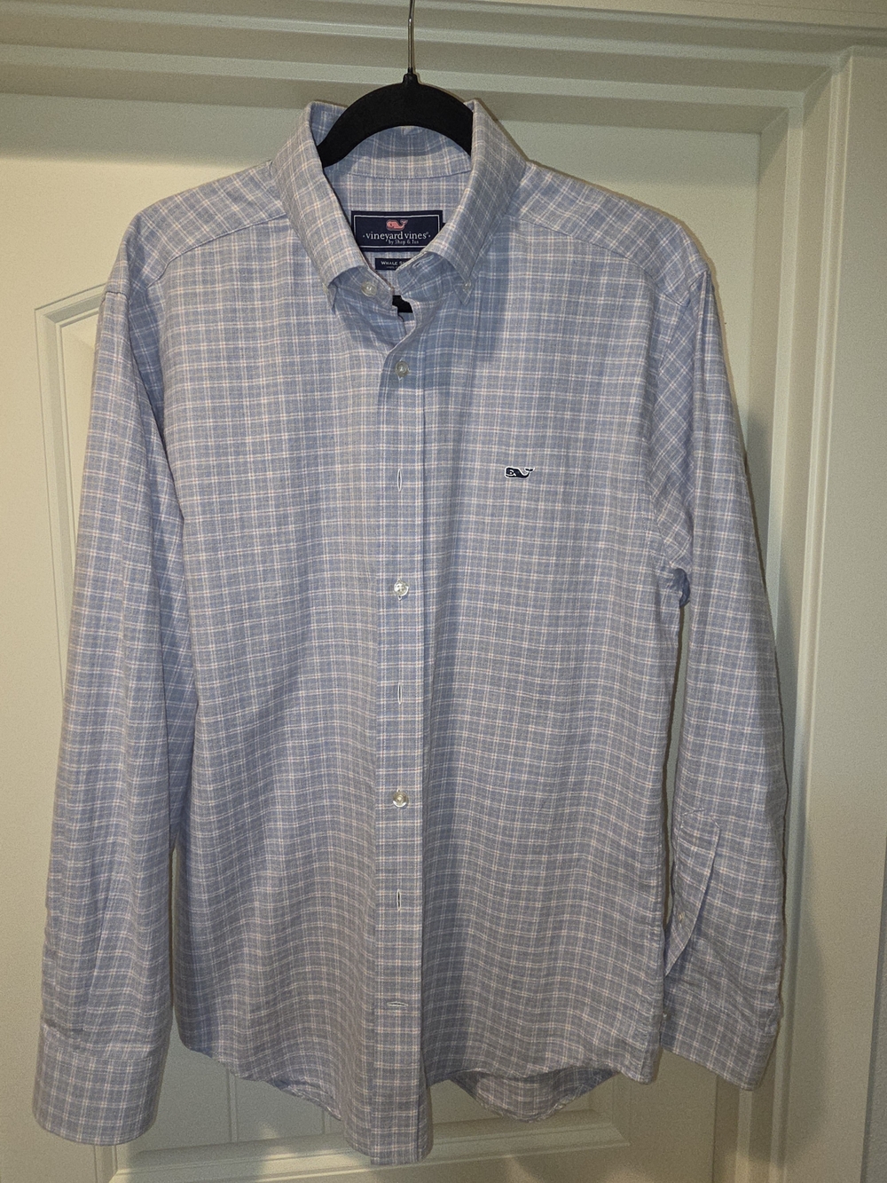 Vineyard Vines Men's Light Blue Plaid Button-Down Shirt